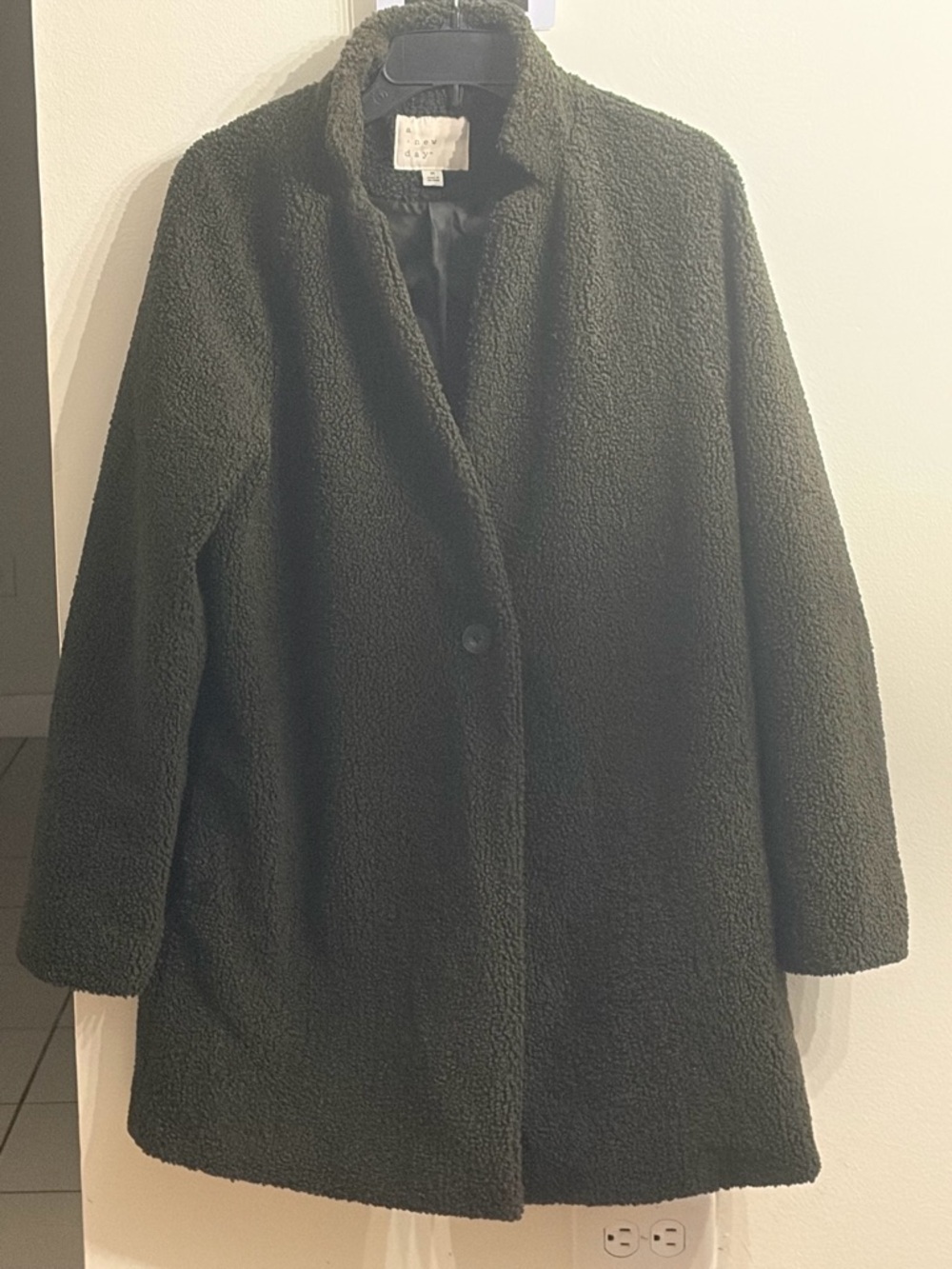 a new day Women's Sherpa Coat in Olive green color . Medium